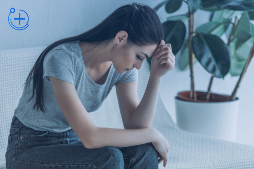 Девушка в стрессе Девушка в стрессе